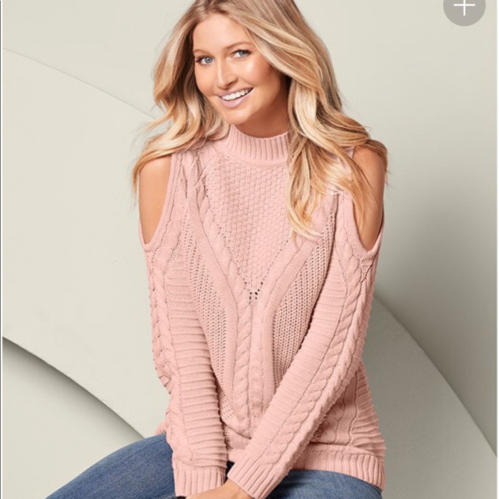 NWT cold shoulder sweater